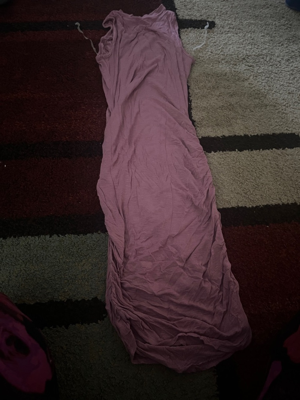 Sleeveless Mauve Maxi Dress - Classic Women's Dress